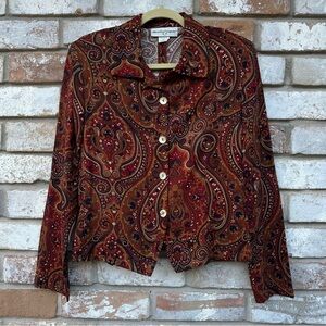 Melissa Rice Vintage Paisley Top